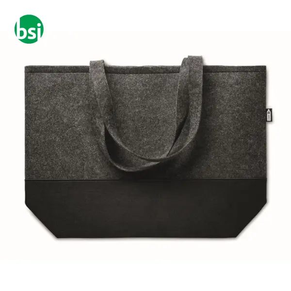 Shopper in feltro RPET - DUO INDICO -  5