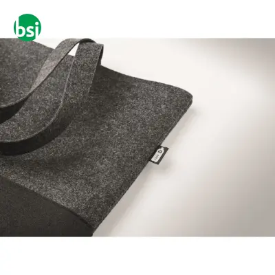 Shopper in feltro RPET - DUO INDICO - Immagine 6