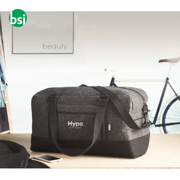 Borsa weekend in feltro RPET - INDICO BAG -  3