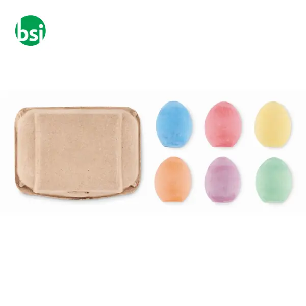 6 uova di gesso in scatola - TAMAGO -  6