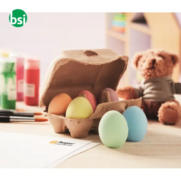 6 uova di gesso in scatola - TAMAGO -  3