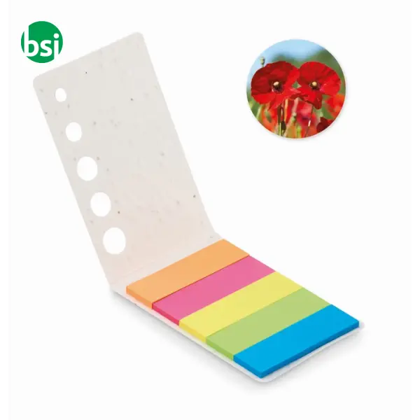 Segnapagina in carta con semi - MEMO SEED -  1