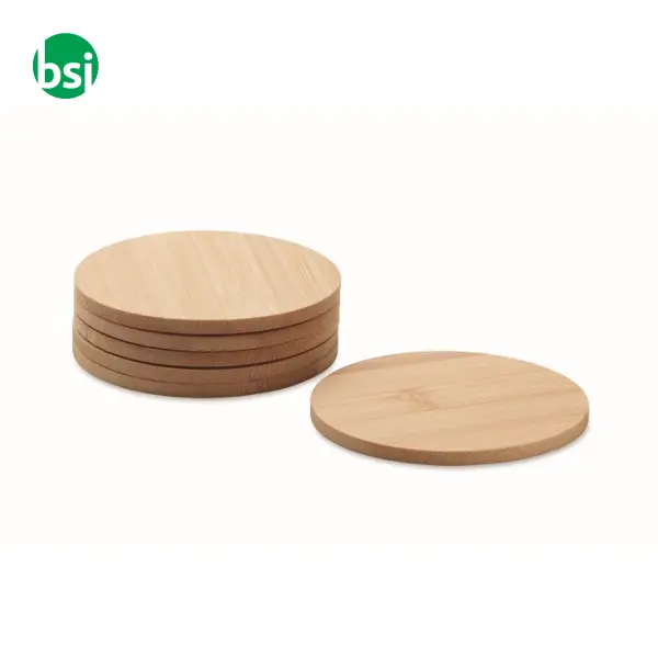 Set di 6 sottobicchieri di bamboo - BAYIN SET -  3