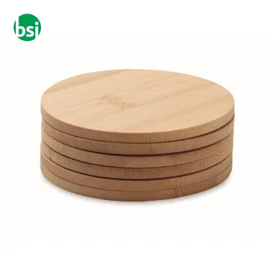 Set di 6 sottobicchieri di bamboo - BAYIN SET - Immagine 5