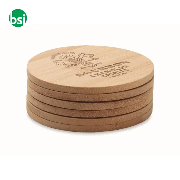 Set di 6 sottobicchieri di bamboo - BAYIN SET -  6