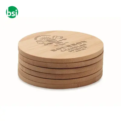 Set di 6 sottobicchieri di bamboo - BAYIN SET - Immagine 7