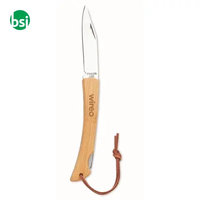 Coltello pieghevole in bamboo - MANSAN - Immagine 6
