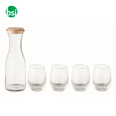 Set bicchieri e caraffa in vetro - PICCADILLY - Immagine 4