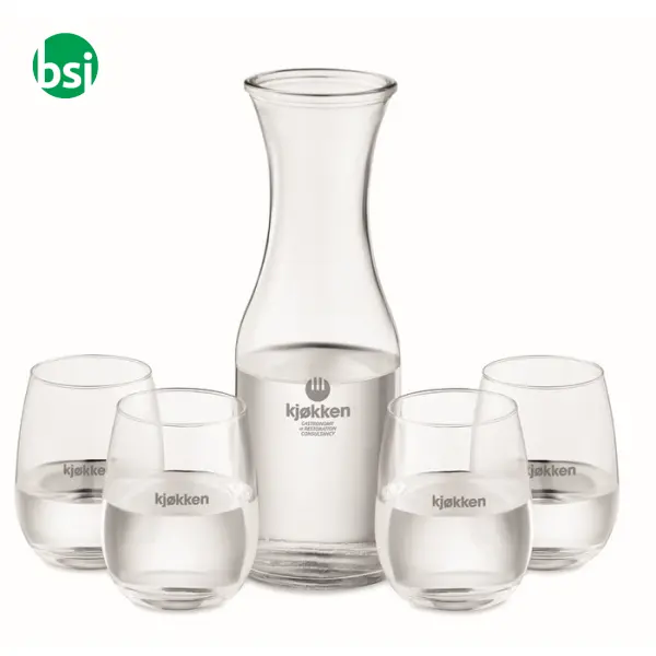 Set bicchieri e caraffa in vetro - PICCADILLY -  2