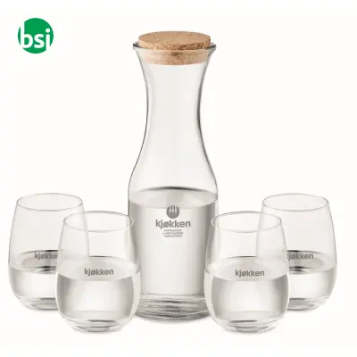Set bicchieri e caraffa in vetro - PICCADILLY - Immagine 3