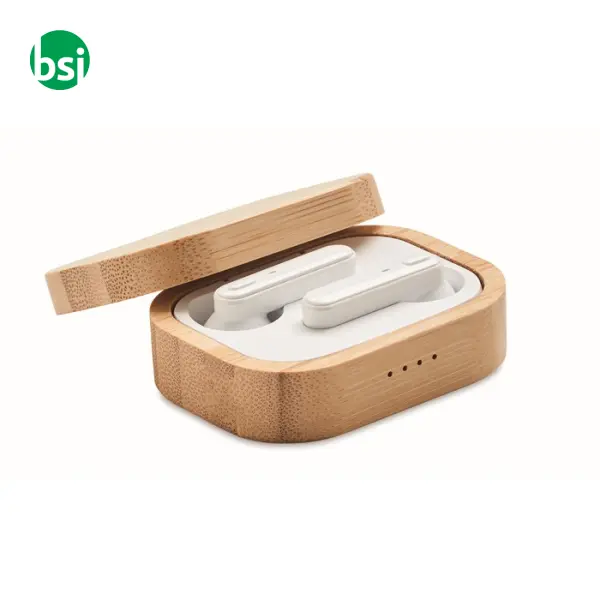 Auricolari TWS in custodia - JAZZ BAMBOO -  1