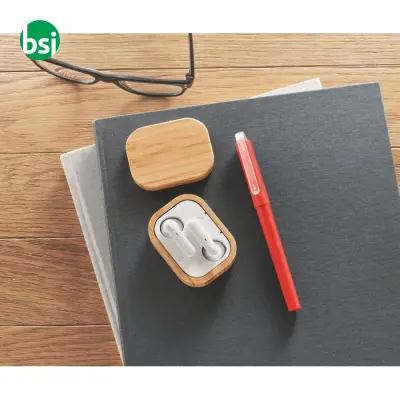 Auricolari TWS in custodia - JAZZ BAMBOO - Immagine 4