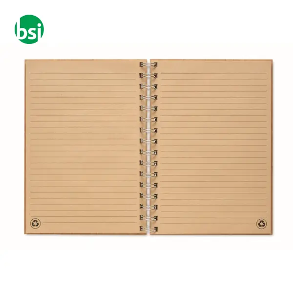 Notebook A5 in bamboo rilegato - BRAM -  5