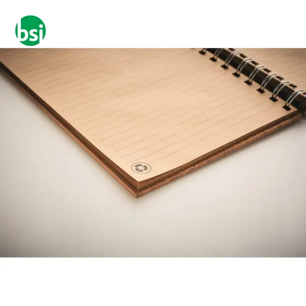 Notebook A5 in bamboo rilegato - BRAM -  6