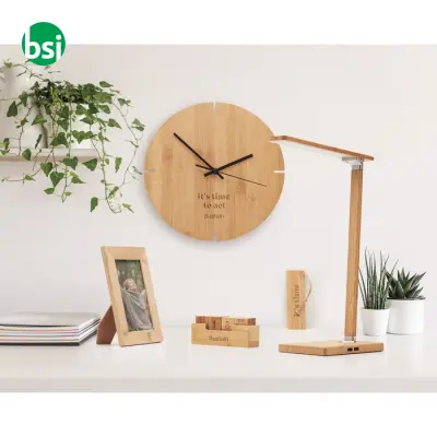 Orologio da parete in bamboo - ESFERE - Immagine 2