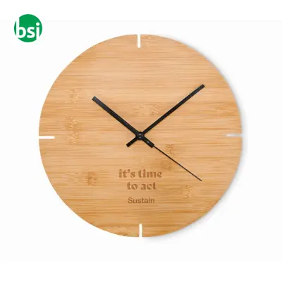 Orologio da parete in bamboo - ESFERE - Immagine 3