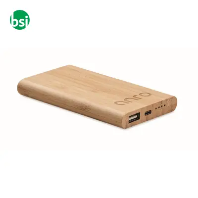 Power bank in bamboo da 4000mAh - ARENAPOWER C - Immagine 2