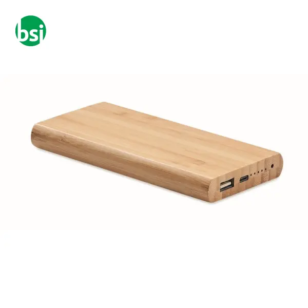 Power bank in bamboo da 6000mAh - ARENA C -  1