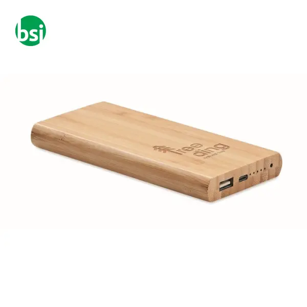 Power bank in bamboo da 6000mAh - ARENA C -  2