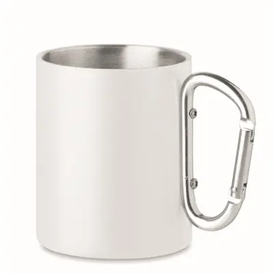 Tazza in metallo c/moschettone - 300 ml - AROM