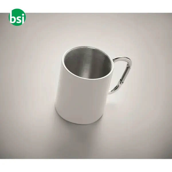 Tazza in metallo c/moschettone - 300 ml - AROM -  3