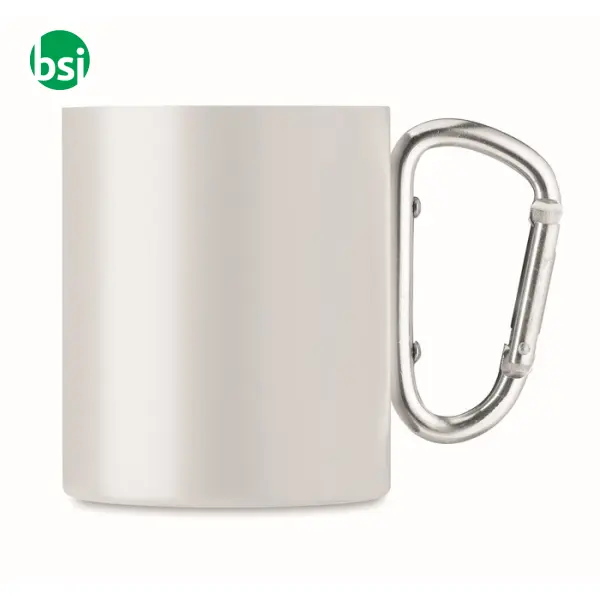 Tazza in metallo c/moschettone - 300 ml - AROM -  4