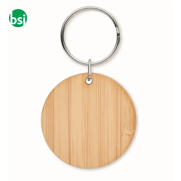 Portachiavi rotondo in bamboo - ROUNDBOO -  2