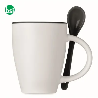 Tazza bicolore con cucchiaino - 250ml - DUAL - Immagine 3