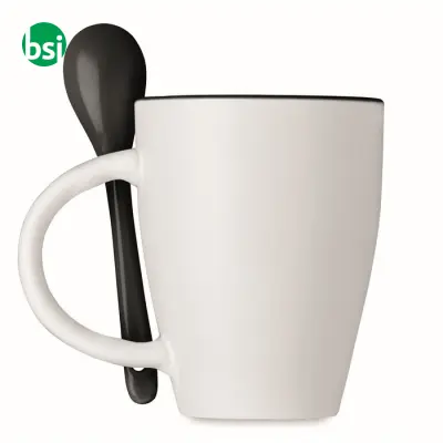 Tazza bicolore con cucchiaino - 250ml - DUAL - Immagine 4