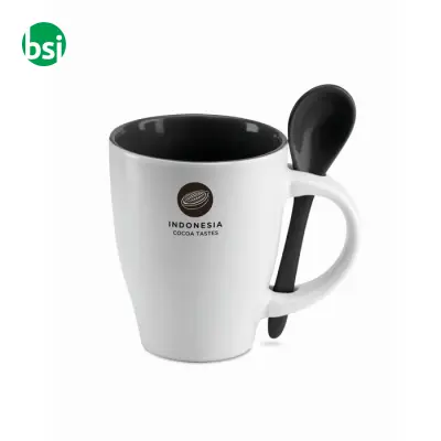 Tazza bicolore con cucchiaino - 250ml - DUAL - Immagine 2