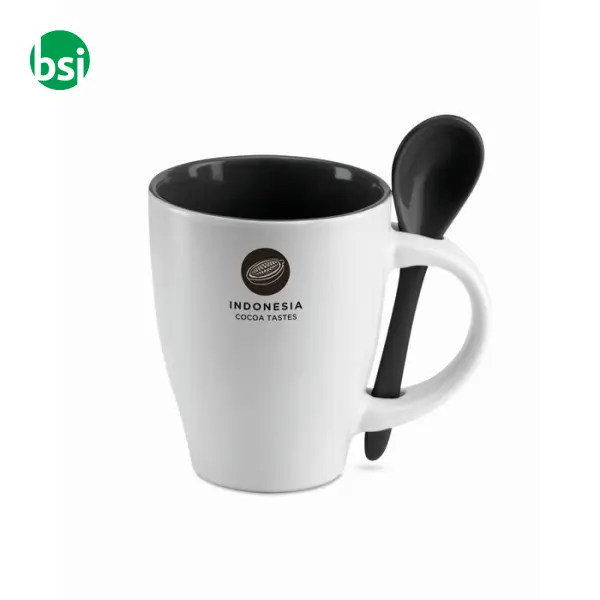 Tazza bicolore con cucchiaino - 250ml - DUAL -  2