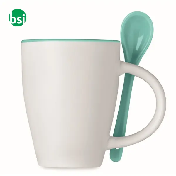 Tazza bicolore con cucchiaino - 250ml - DUAL -  5