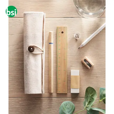 Set in astuccio cotone e juta - ECOSET - Immagine 2