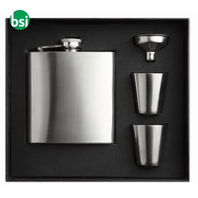 Set fiaschetta con due bicchie  - SLIMMY FLASK SET - Immagine 1