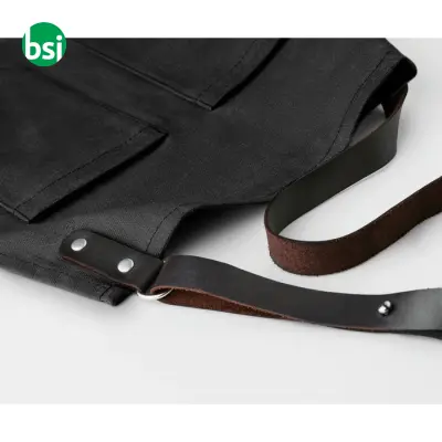 Grembiule rifinito in pelle - CHEF - Immagine 2