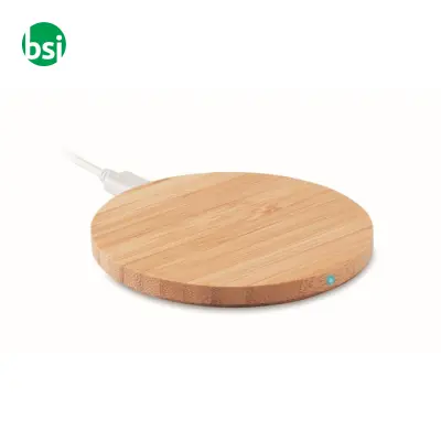 Caricatore wireless in bamboo - RUNDO - Immagine 9