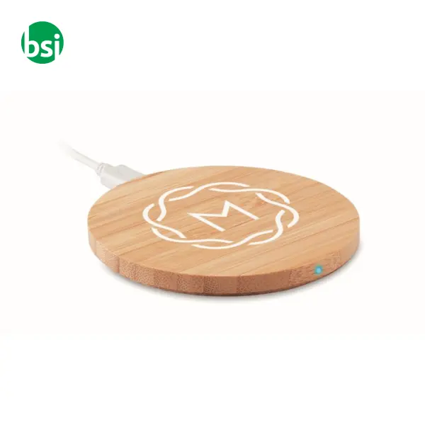 Caricatore wireless in bamboo - RUNDO -  11