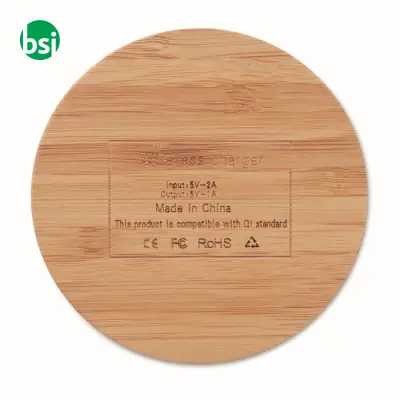 Caricatore wireless in bamboo - RUNDO - Immagine 16