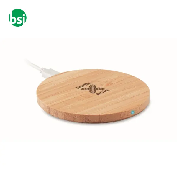Caricatore wireless in bamboo - RUNDO -  7