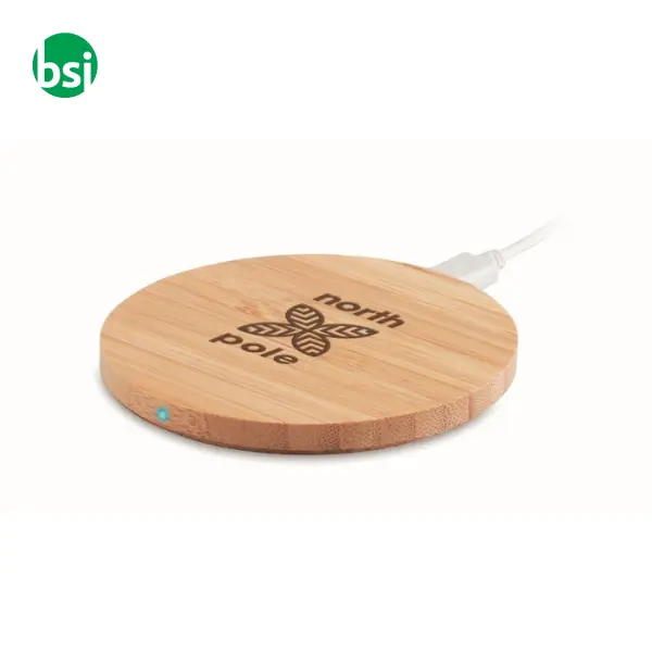 Caricatore wireless in bamboo - RUNDO -  8