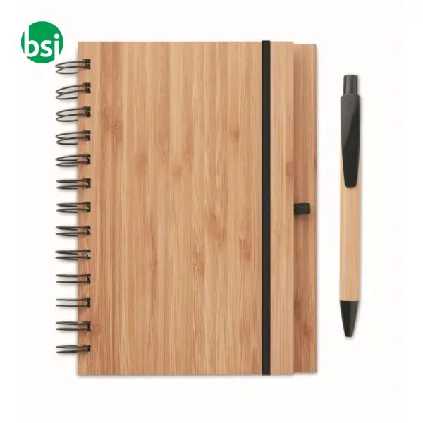Notebook in bamboo con penna - BAMBLOC -  9