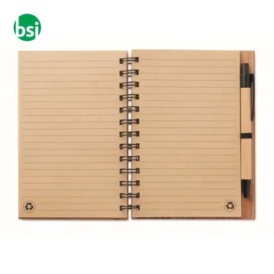 Notebook in bamboo con penna - BAMBLOC - Immagine 10