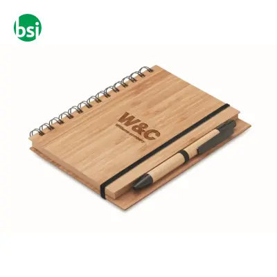 Notebook in bamboo con penna - BAMBLOC - Immagine 12