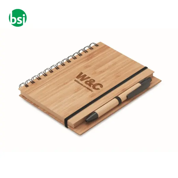 Notebook in bamboo con penna - BAMBLOC -  12
