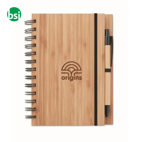 Notebook in bamboo con penna - BAMBLOC -  8