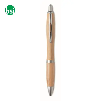 Penna a sfera in ABS e bamboo - RIO BAMBOO - Immagine 5