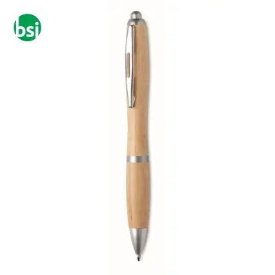 Penna a sfera in ABS e bamboo - RIO BAMBOO - Immagine 3