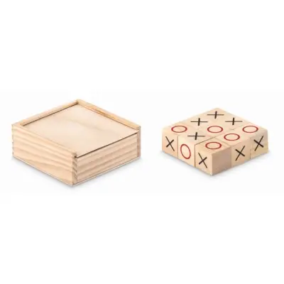 Gioco del tris in legno - TIC TAC TOE