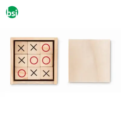 Gioco del tris in legno - TIC TAC TOE - Immagine 3
