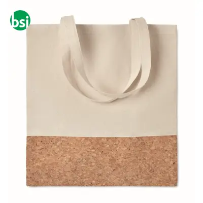 Shopper c/dettagli in sughero - ILLA TOTE